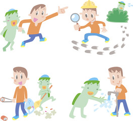 カッパは友だち