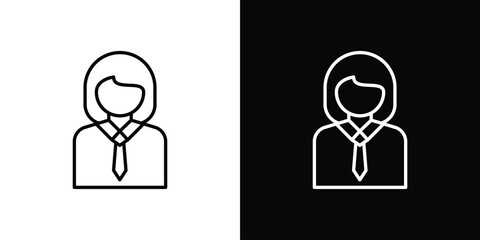 Lawyer icon line for web, mobile and infographics.