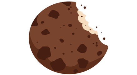 A Bite Taken from a Chocolate Chip Cookie