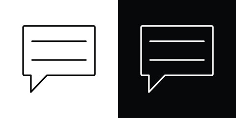 Feedback icon line for web, mobile and infographics.