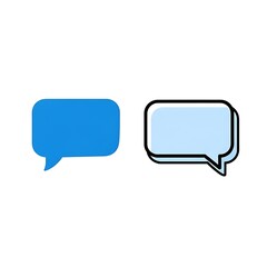 Naklejka premium A blank 3D speech bubble icon for web chat and conversation