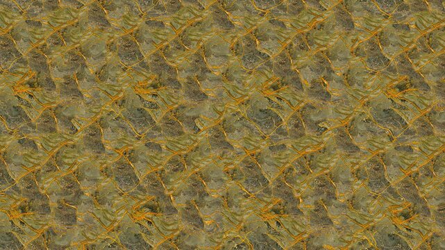 Worn diamond grid texture with rusty gold tones.