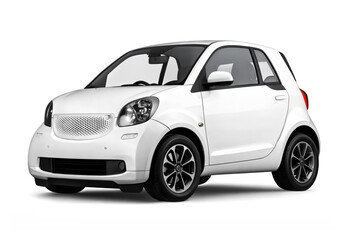 An image of a Electric car in a white background