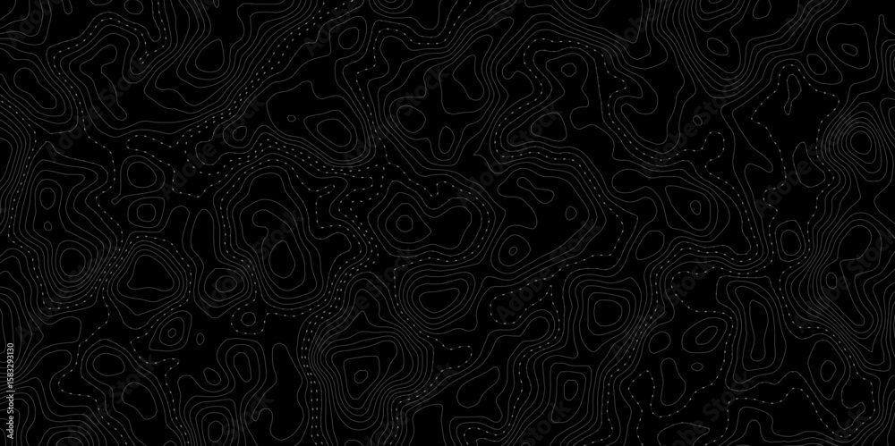 Poster modern style topographic dotted pathways creates an abstract design element perfect for backgrounds 