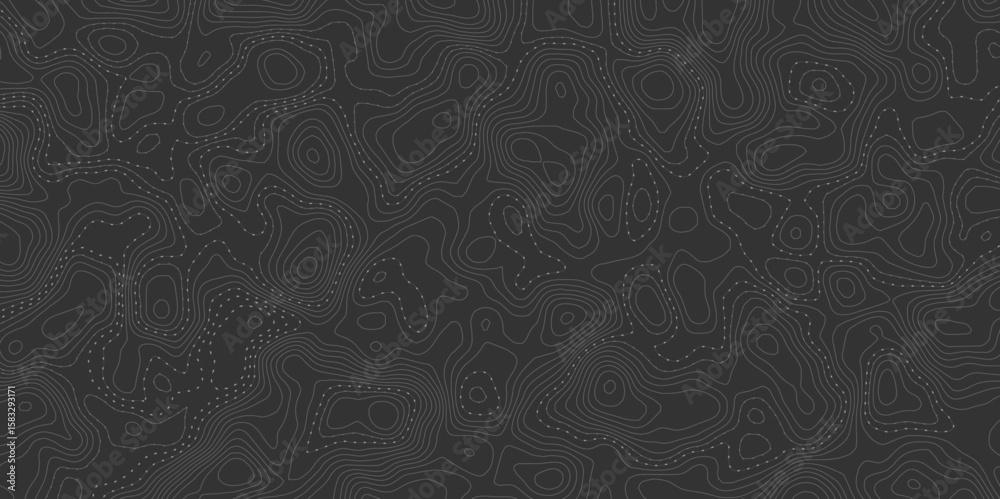 Poster modern style topographic dotted pathways creates an abstract design element perfect for backgrounds 