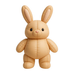 Obraz premium PNG Cute plush bunny toy illustration.