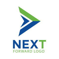Next modern logo icon design with vector arrow logo designs concept