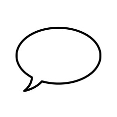 Speak Bubble - Express Yourself: A simple, clear speech bubble, ready to convey thoughts, ideas, or messages.