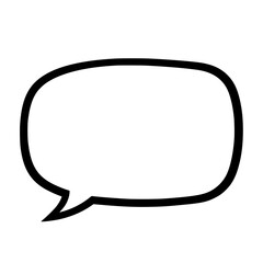 Speak Bubble - Express Yourself: A simple, clear speech bubble, ready to convey thoughts, ideas, or messages.
