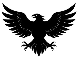 American eagle black silhouette vector,bald eagle icon