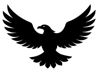 American eagle black silhouette vector,bald eagle icon