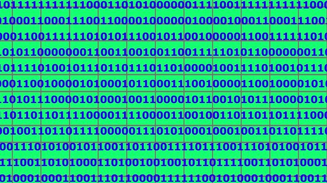 Digital symbol bitcoin crypto currency flowing on background. Big data loopable of technology background.