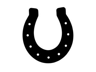 Horseshoe  black silhouette vector,Horseshoe  icon,Horseshoe  clipart illustration