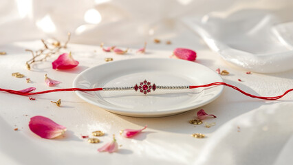 Digital Image of Rakhi - Raksha Bandhan celebrates the bond between siblings, where sisters tie a Rakhi on their brother's wrist for protection, and brothers vow to protect and cherish them.

