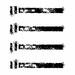 Obraz premium Black brush stroke elements abstract background