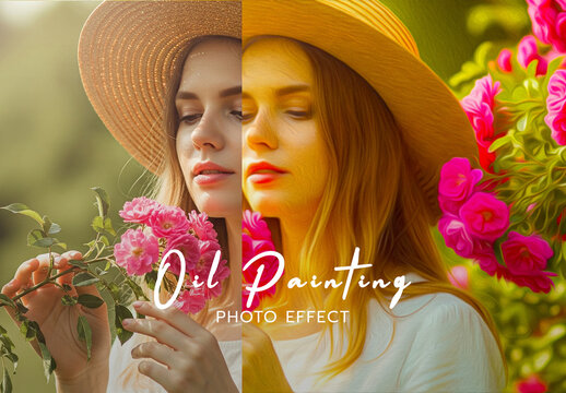 Realistic Oil Painting Photo Effect