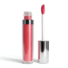 A bottle of liquid lipstick with a red liquid