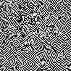 Abstract geometric minimalist black and white vector background, abstract geometric seamless pattern