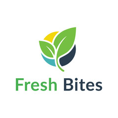 Leaf business ecology logo with geometric design.