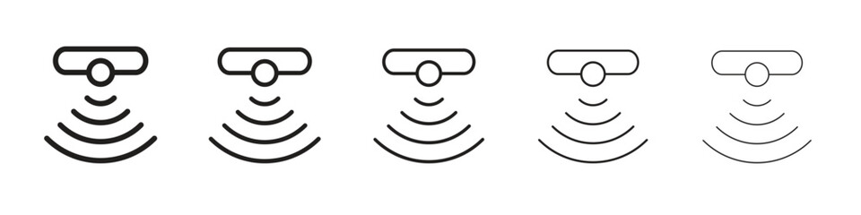 Motion sensor icon vector Art line Illustrations collection