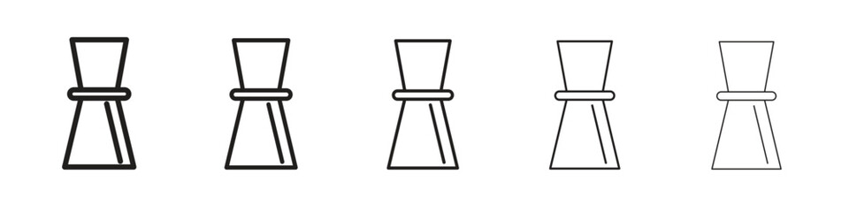 Jigger icon vector Art line Illustrations collection