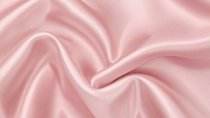Obraz premium Close-up capture of smooth, sophisticated luxury pink silk or fine satin cloth with space for inscriptions or text