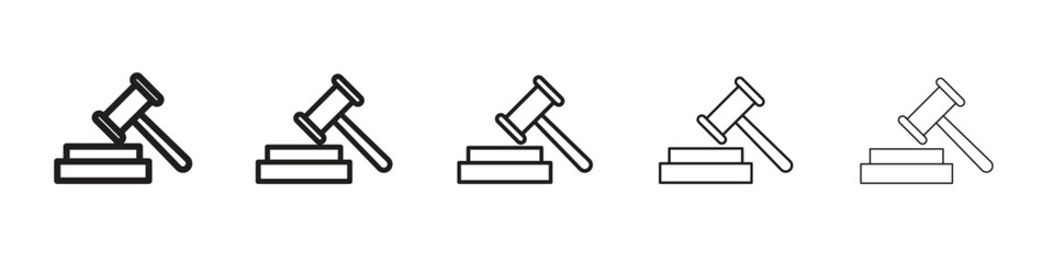 employment law icon vector Art line Illustrations collection