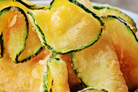deep fried zucchini chips