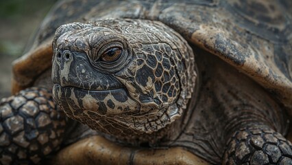 Portrait of an enormous turtle