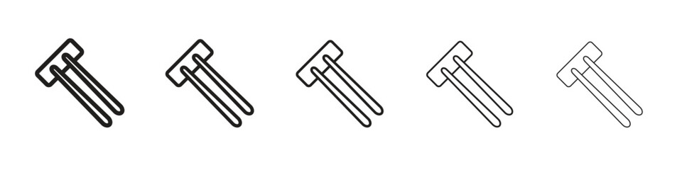 Chopsticks icon vector Art line Illustrations collection