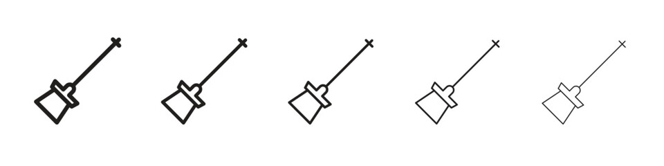 Car dipstick icon vector Art line Illustrations collection