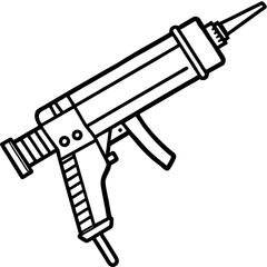 Caulking Tool Outline Vector Design