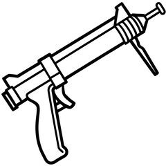 Caulking Tool Outline Vector Design