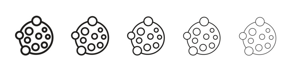 Cancer icon vector Art line Illustrations collection