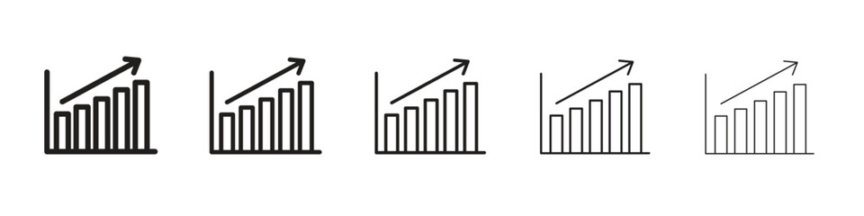 Business performance icon vector Art line Illustrations collection