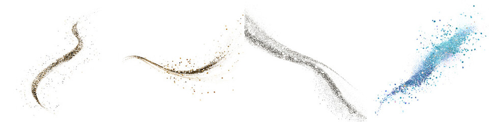 Obraz premium Abstract Watercolor Glitter Swirls: Sparkling Texture Collection