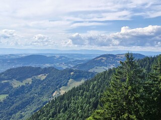 Fototapeta premium mountain landscape with clouds