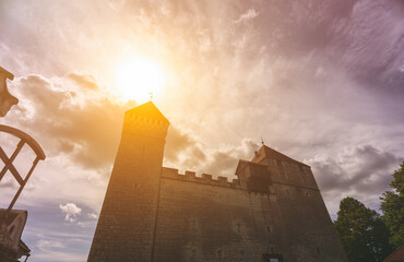 Scenic view of Kuressaare Castle on Saaremaa island.