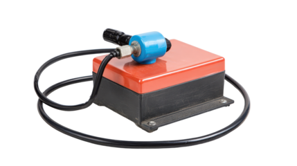 Air pump foot pedal background isolated on a Transparent background, PNG file.