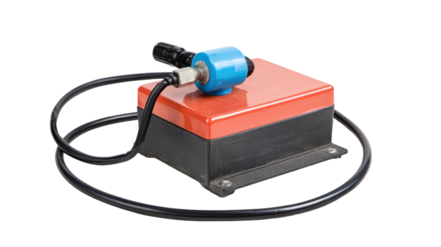 Air pump foot pedal background isolated on a Transparent background, PNG file.