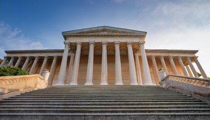 Fototapeta premium classical columns and steps showcasing architectural elegance at a historic location