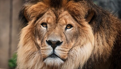 Naklejka premium close up of a lion