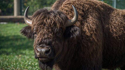 Powerful Bison in the Wilderness