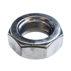 Metallic Bolt Nut: A close-up shot of a sturdy, metallic bolt nut, with its distinct hexagonal shape and threaded interior, emphasizing its industrial design and robustness.