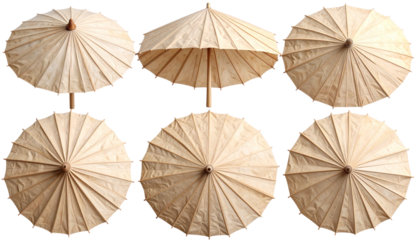 umbrella creased crumpled paper umbrella old vinatge style paper grunge texture isolated on transparent background vibrant and real texture