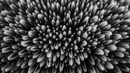 Grayscale macro image of a toadstool