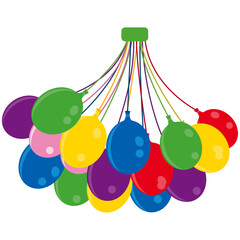 water balloons, various color water balloons. © shasini