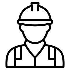 Contractor  Icon Element For Design
