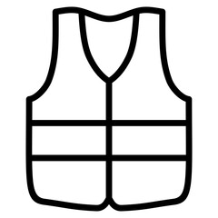 Safety Vest  Icon Element For Design