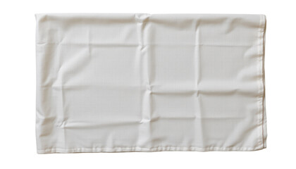 a white cloth or fabric with visible creases, folds, and textures that suggest it is wrinkled or folded